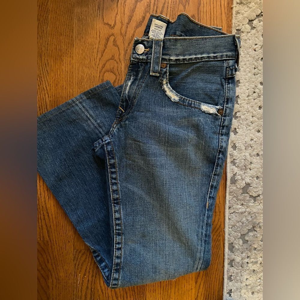 TRUE RELIGION Jeans Denim Flared Women’s 32x30 Vintage Distressed Streetwear